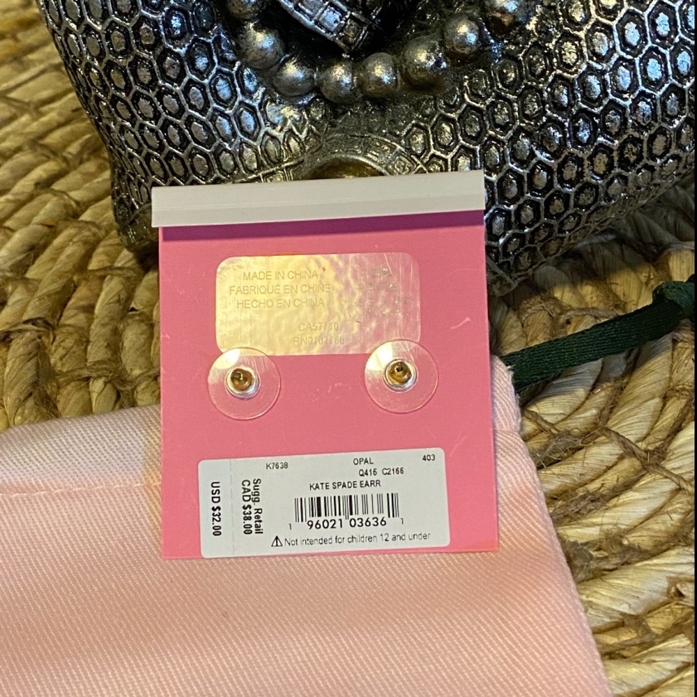 Kate Spade Opal glitter studs ✨ - Picture 4 of 6